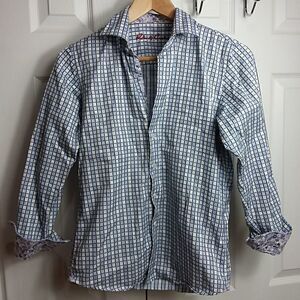 Robert Graham Printed Button Shirt Sz L 14-16